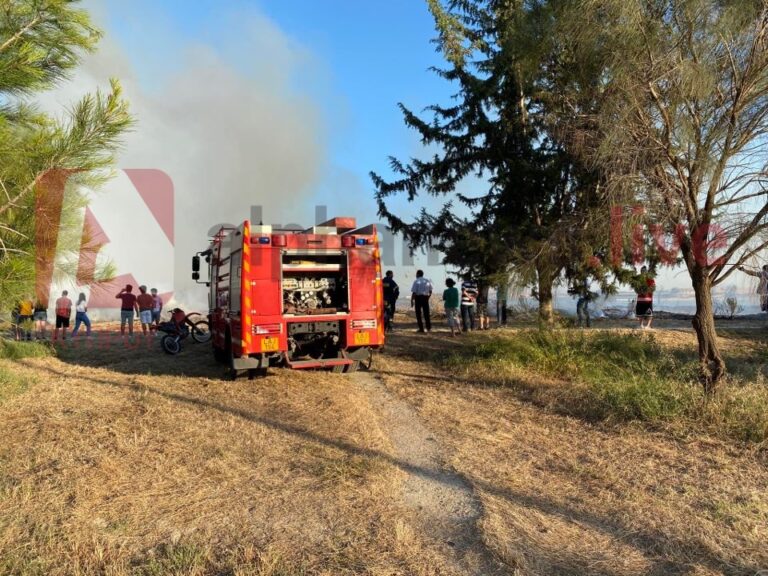 Σε απόσταση αναπνοής από σπίτια η φωτιά που ξέσπασε στη Λάρνακα (ΒΙΝΤΕΟ&ΦΩΤΟ)