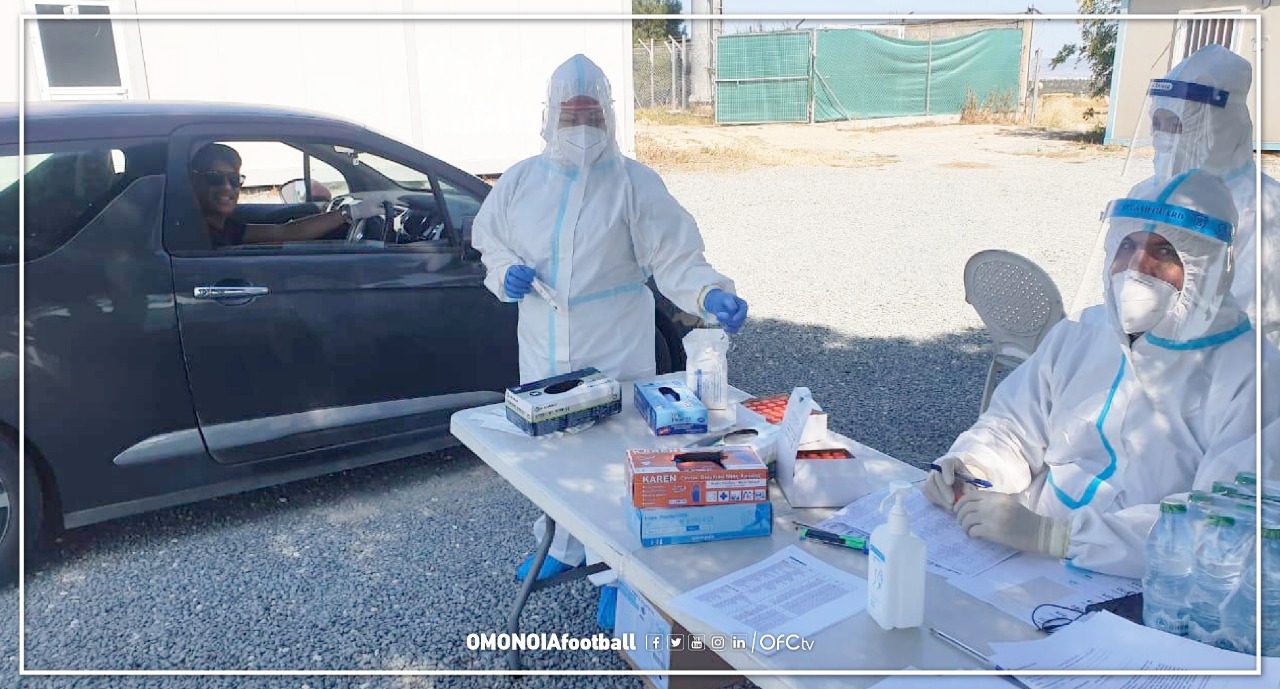Πέρασαν από τεστ κορωνοϊού οι ποδοσφαιριστές της Ομόνοιας (ΦΩΤΟ)