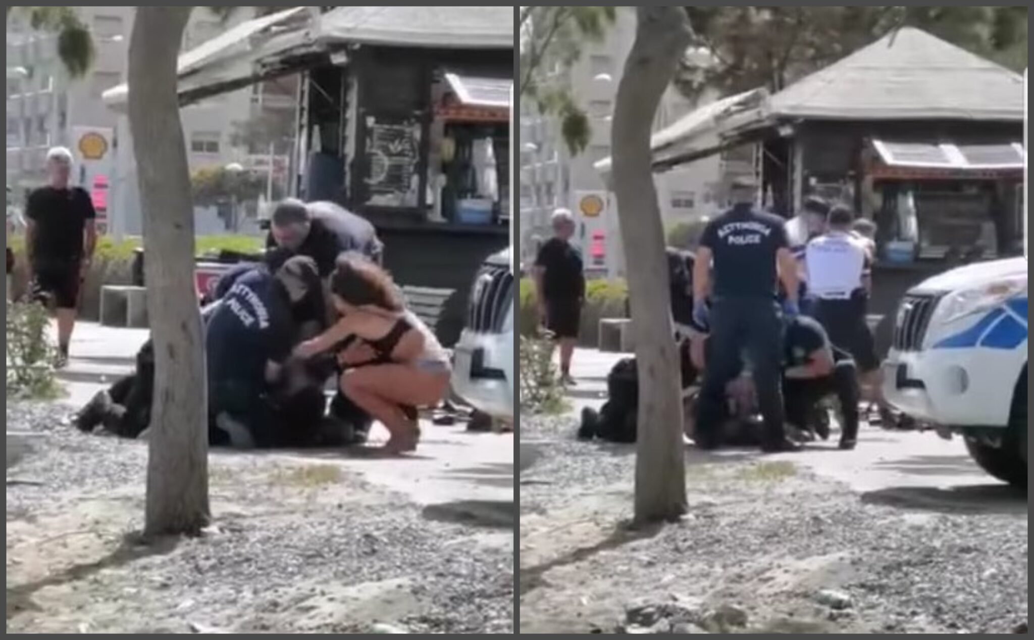 ΦΩΤΟ: Η στιγμή της σύλληψης των τεσσάρων νεαρών σε παραλία της Λεμεσού