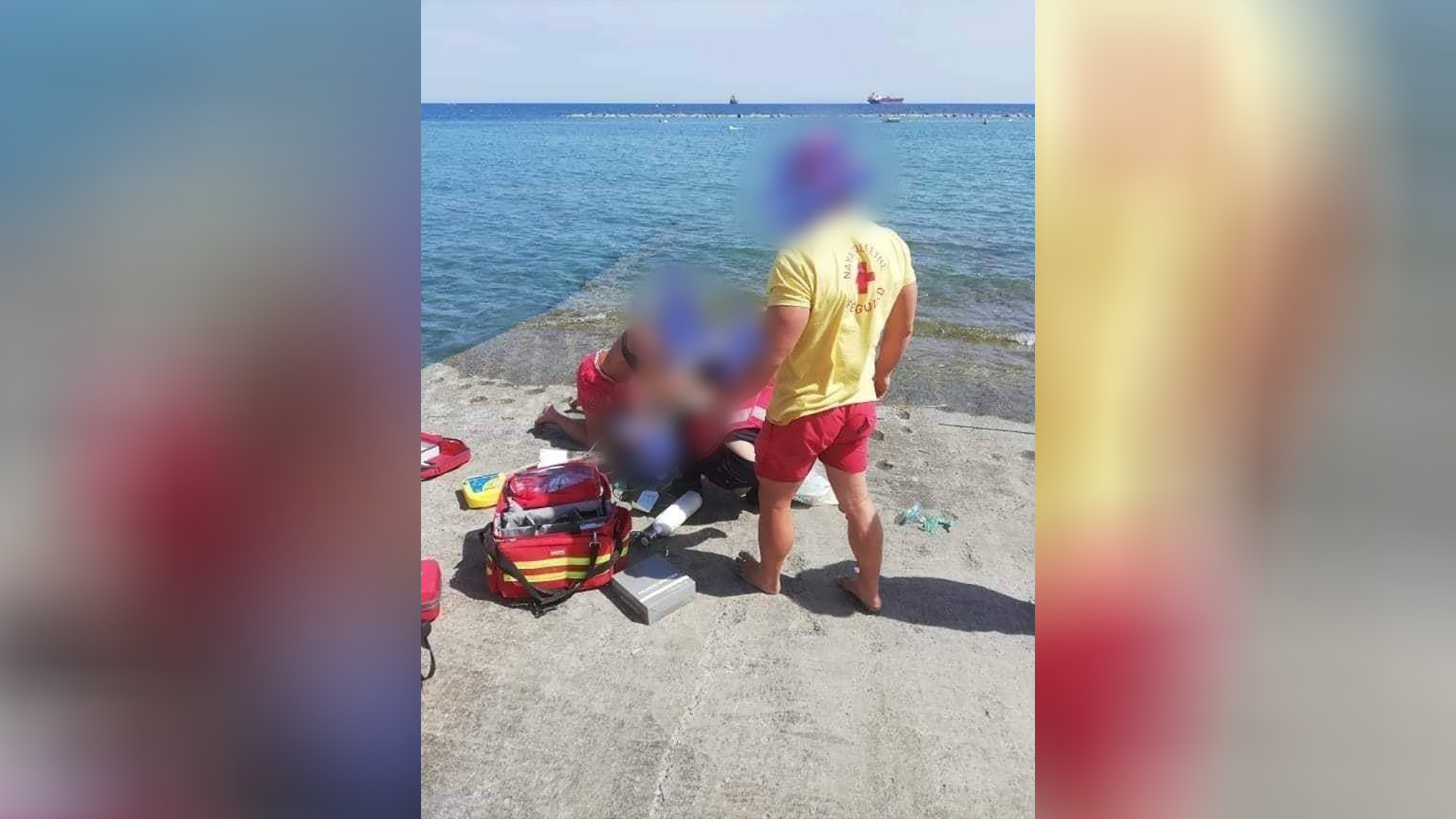 Ναυαγοσώστης εντόπισε άνδρα να πλέει αναίσθητος στη θάλασσα της Λεμεσού (ΦΩΤΟ)