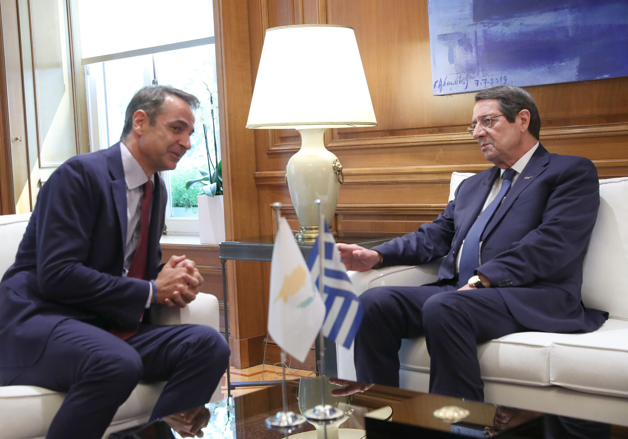 Αναστασιάδης-Μητσοτάκης συντονίζονται για αντιμετώπιση της Τουρκίας