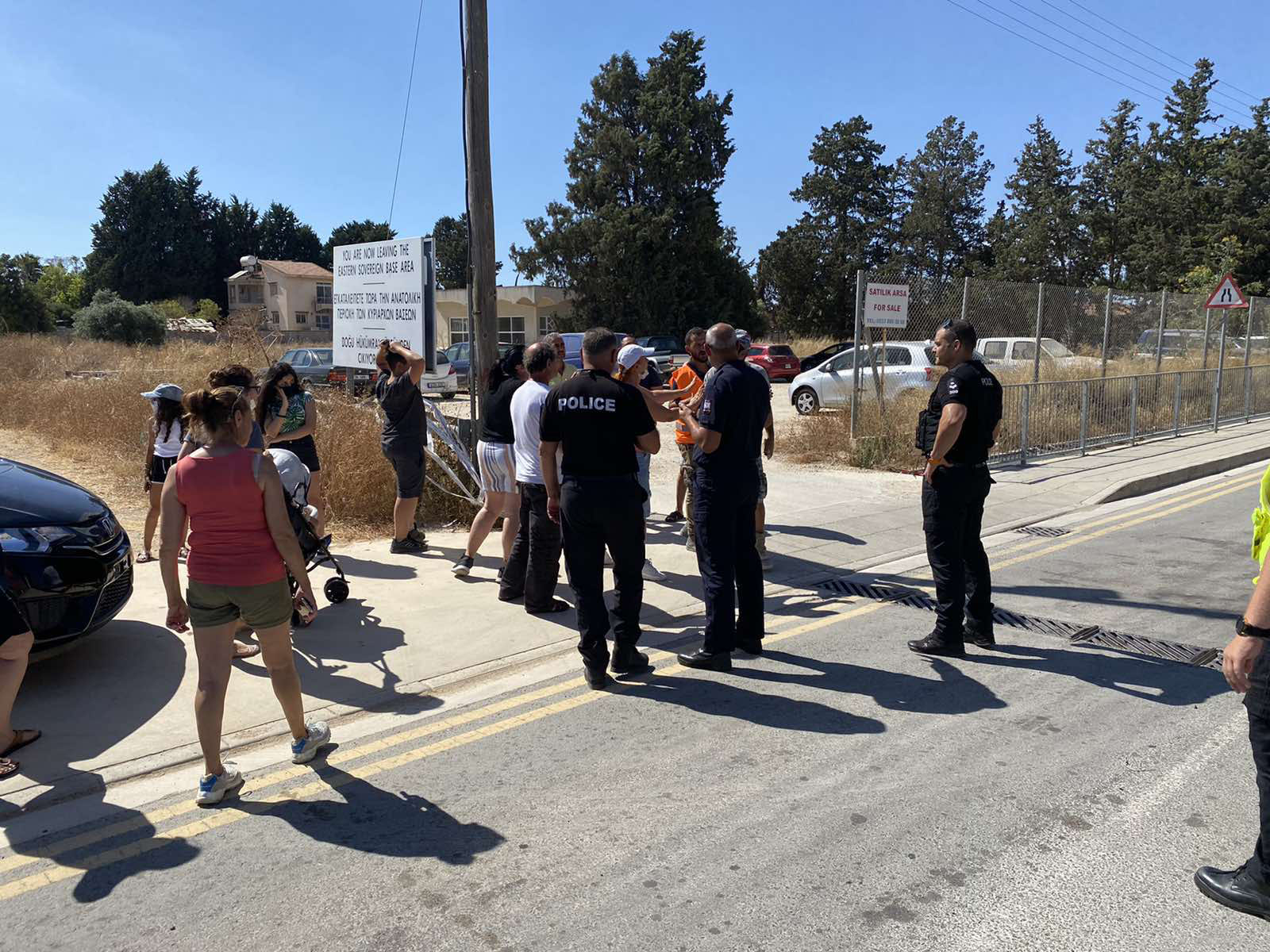 Διαμαρτυρία Τουρκοκυπρίων κατά της Κυπριακής Δημοκρατίας για τα οδοφράγματα