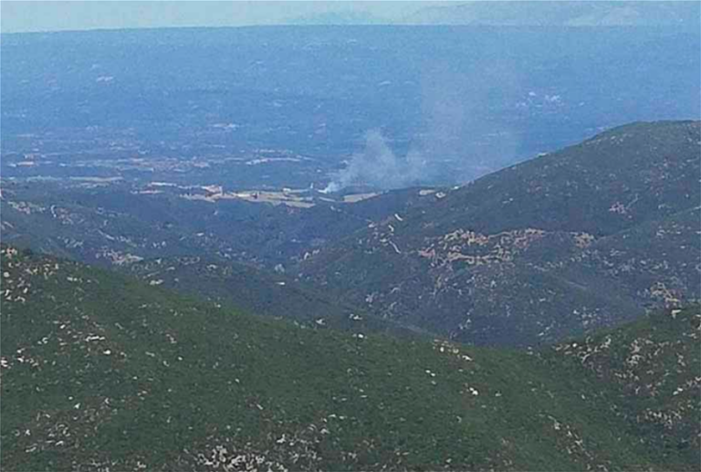 Πυρκαγιά στην Κεφαλονιά: Πνέουν ισχυροί άνεμοι (ΒΙΝΤΕΟ)