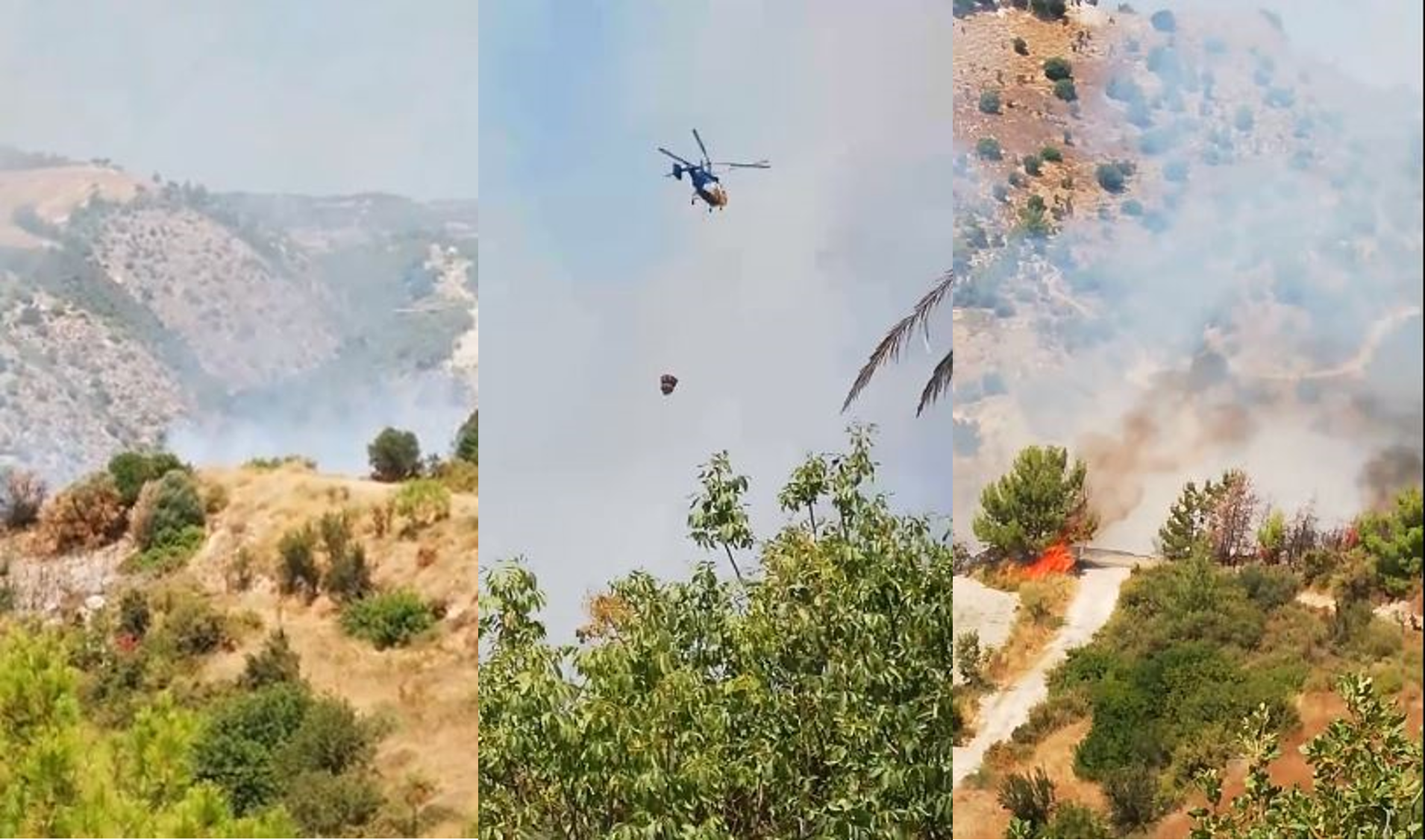 Εκκενώθηκαν σπίτια στην περιοχή της Πενταλιάς λόγω της μεγάλης φωτιάς (ΒΙΝΤΕΟ)