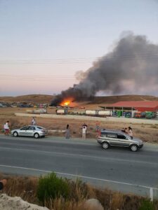 Επ. Περιβάλλοντος για φωτιά Γερίου: «Καλό θα ήταν όσοι μπορούν να απομακρυνθούν»