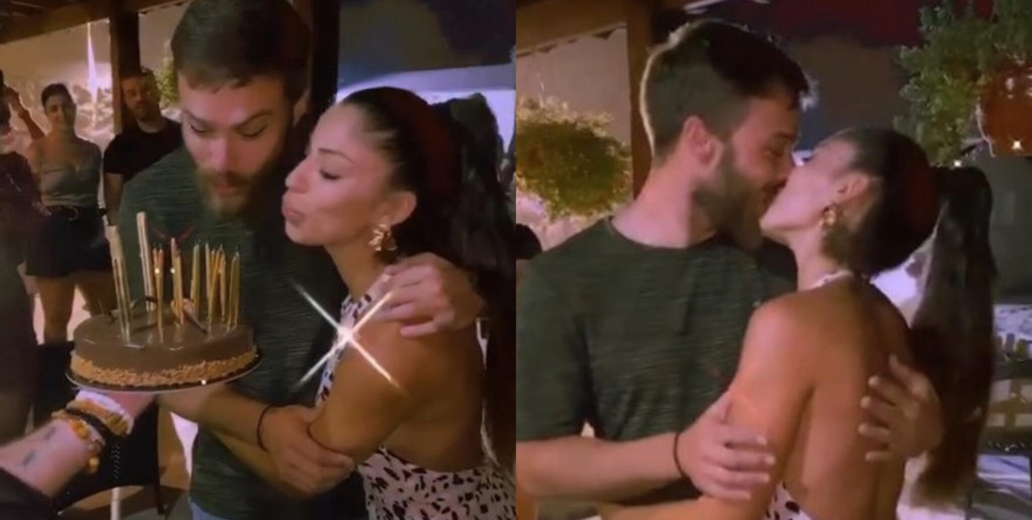 Μιχαήλ-Κατέρ:Με παθιασμένο φιλί και τρυφερά ενσταντανέ "έσβησαν" την τούρτα τους