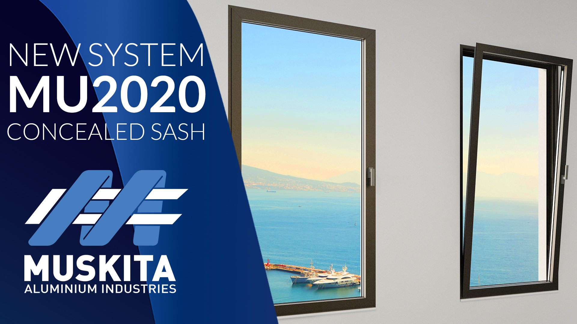 Το νέο σύστημα υψηλών προδιαγραφών MU2020 Concealed Sash της MUSKITA