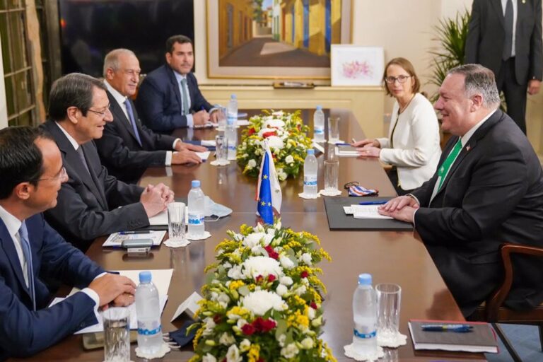 Πομπέο: Βασικός εταίρος η Κύπρος, δεσμευόμαστε για εμβάθυνση των σχέσεων μας
