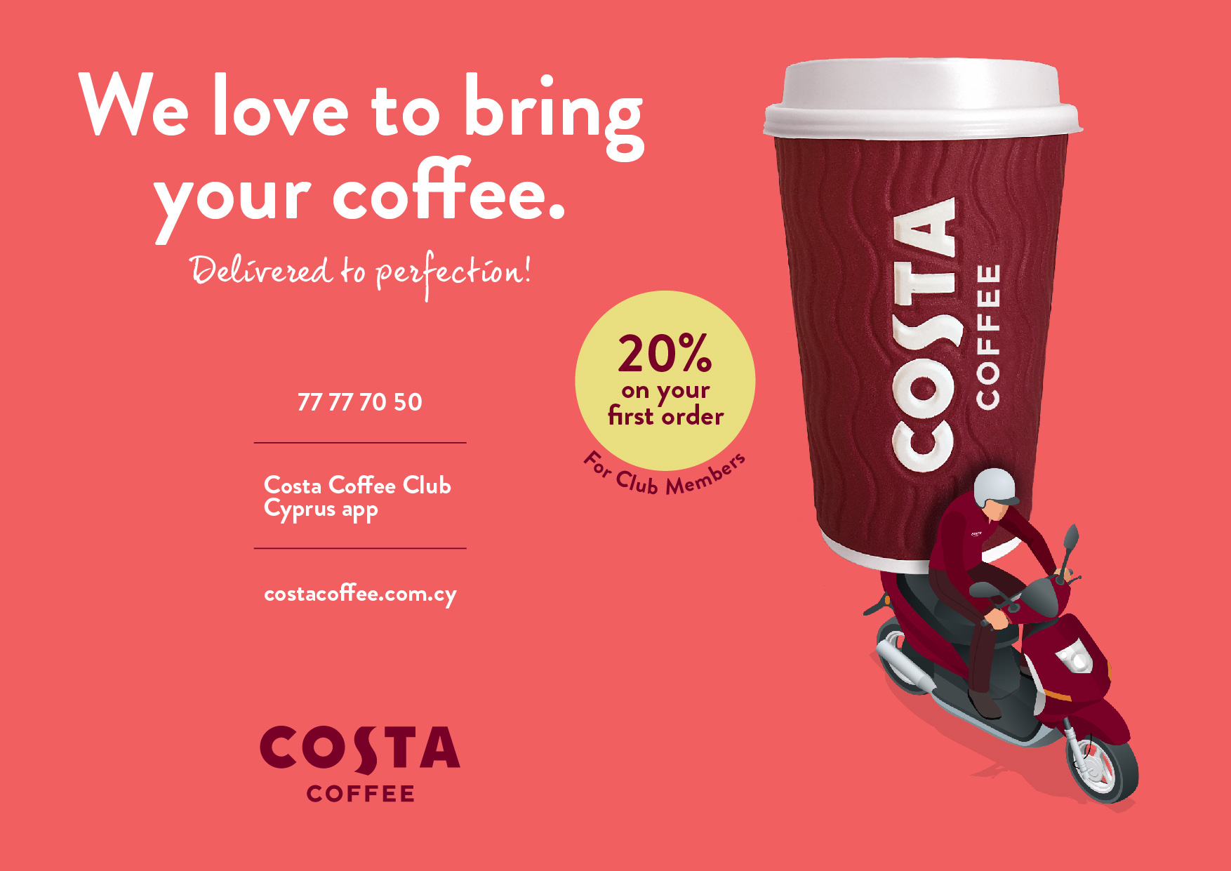 Hot νέα από το Costa Coffee…  που λατρεύει να φέρνει τον καφέ σου