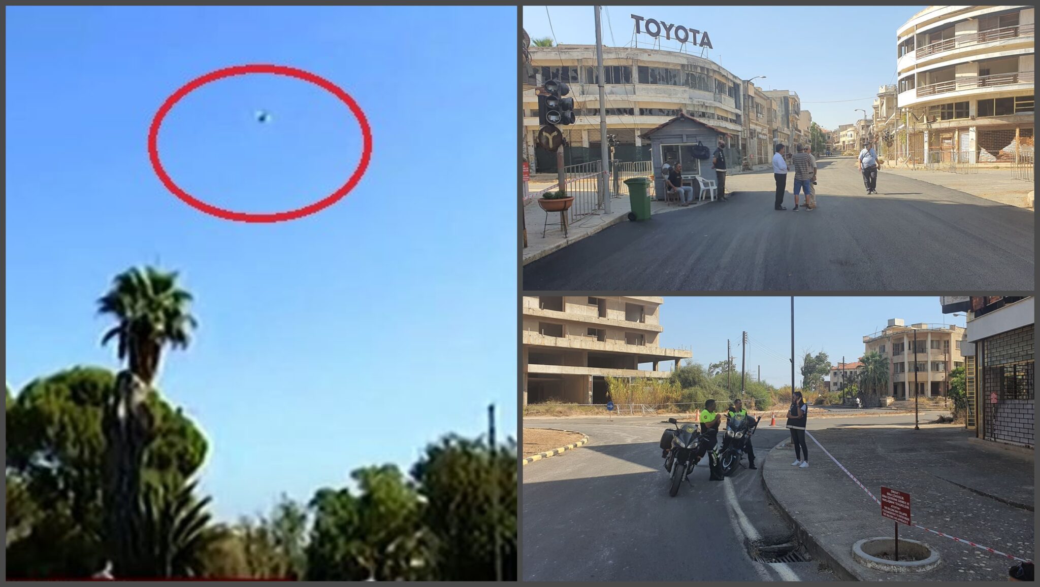 Drone, ψευδοαστυνομικοί και στρατιώτες επιτηρούν τους δρόμους του Βαρωσιού (VID)