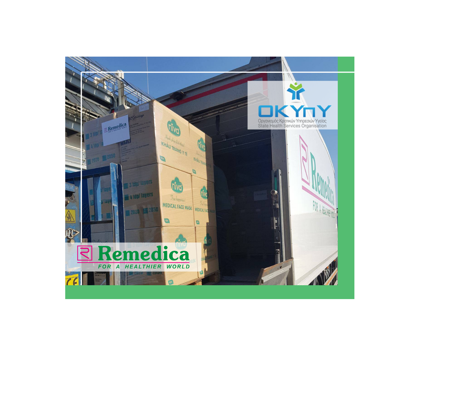 Ακόμα μία δωρεά από τη Remedica 430χιλιάδων μασκών