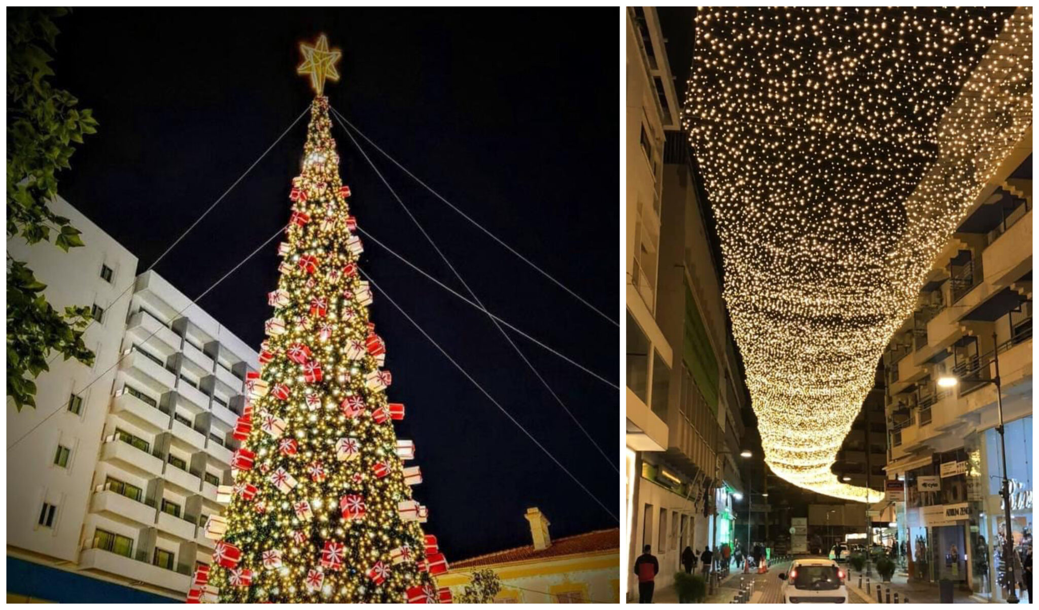 Η Λάρνακα "φόρεσε" τα γιορτινά της στέλνοντας μήνυμα αισιοδοξίας