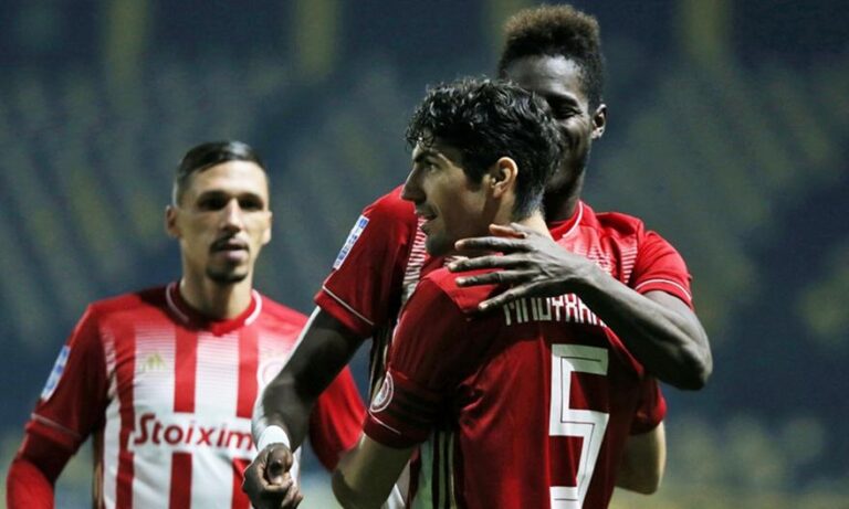 «Άλωσε» την έδρα του Άρη και έμεινε μόνος πρώτος στην κορυφή ο Ολυμπιακός