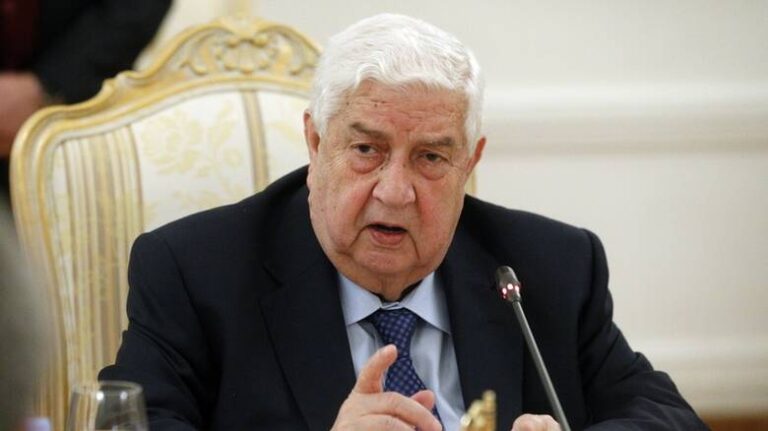 Σε ηλικία 79 ετών πέθανε ο Υπουργός Εξωτερικών της Συρίας