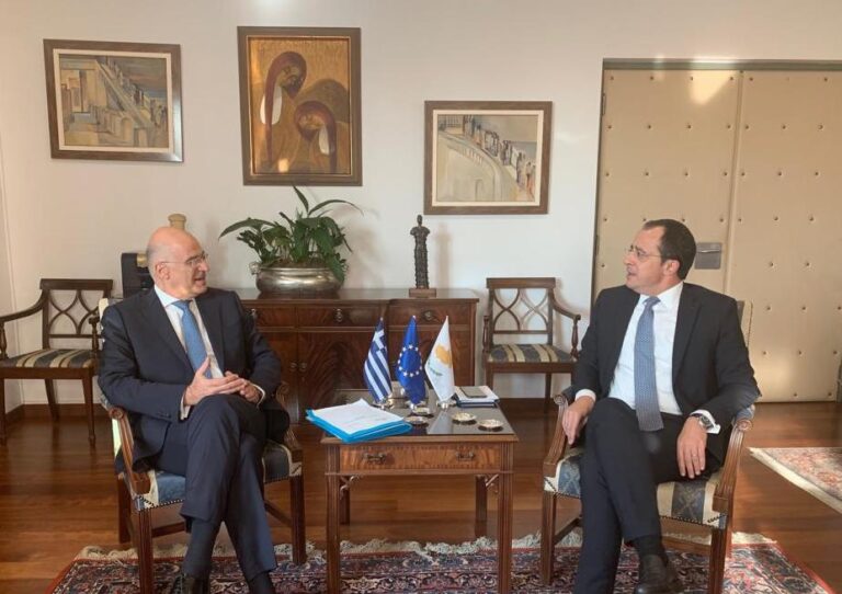 "Τα είπαν" για Κυπριακό και Ανατολική Μεσόγειο Χριστοδουλίδης-Δένδιας