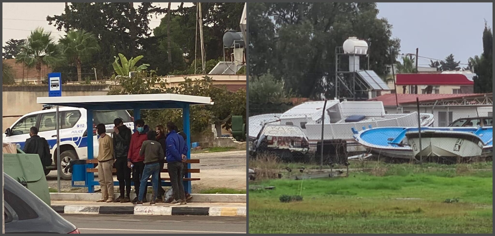 ΦΩΤΟ: Εδώ διανυκτέρευσαν οι Σύροι μετανάστες που "πιάστηκαν" χθες στο Αυγόρου