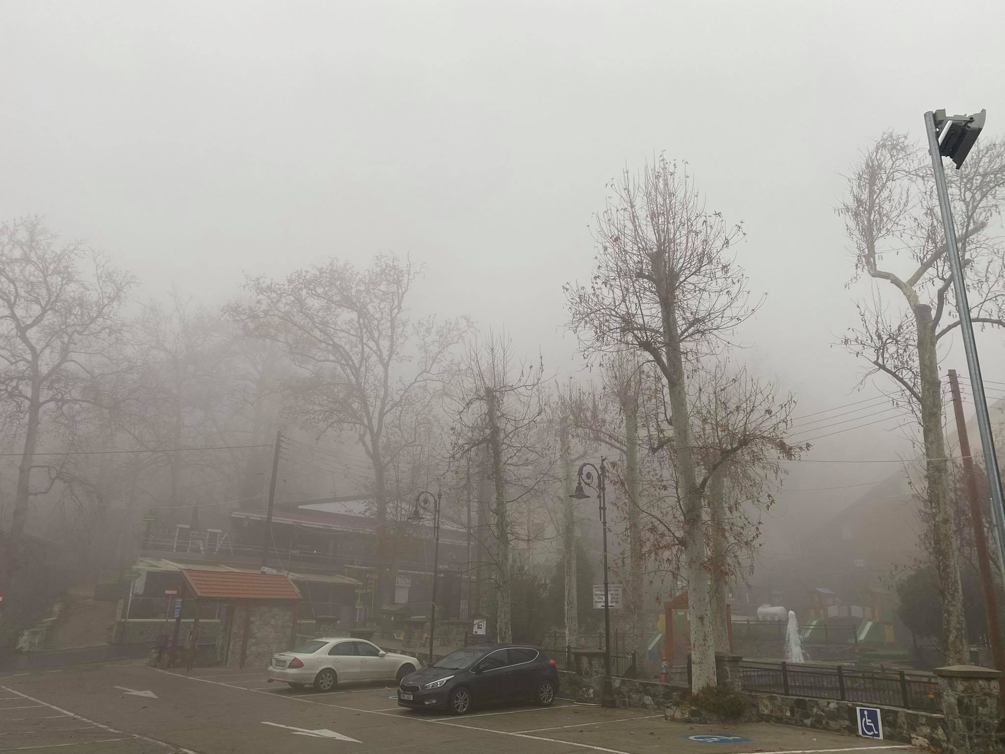 Σε κλοιό κακοκαιρίας η Κύπρος: Πυκνή ομίχλη "σκέπασε" ορεινές περιοχές (ΦΩΤΟ)