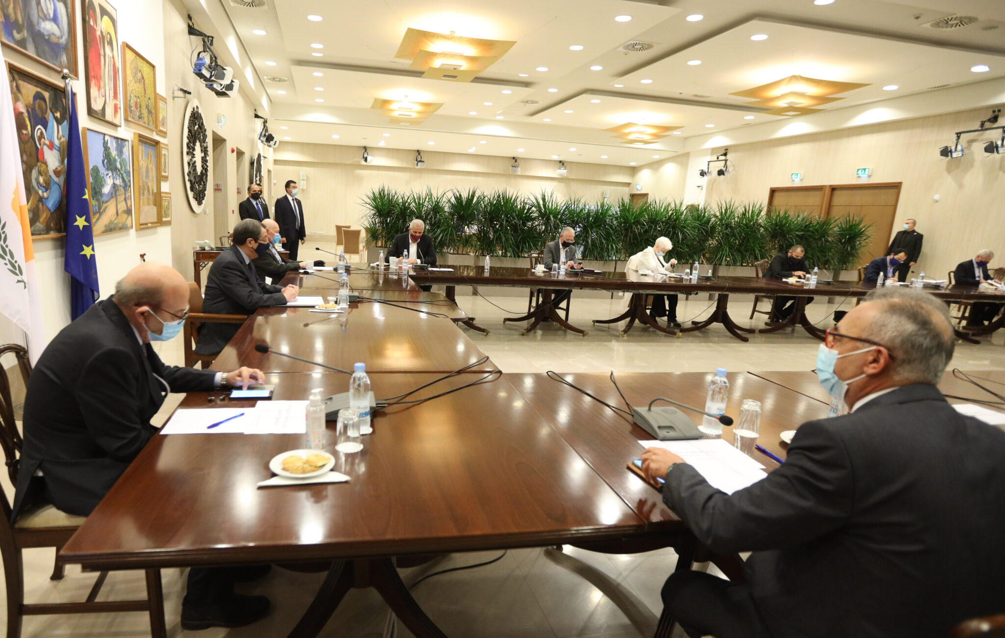 Ο ΠτΔ ενημέρωσε το Εθνικό Συμβούλιο για τις προετοιμασίες της Πενταμερούς