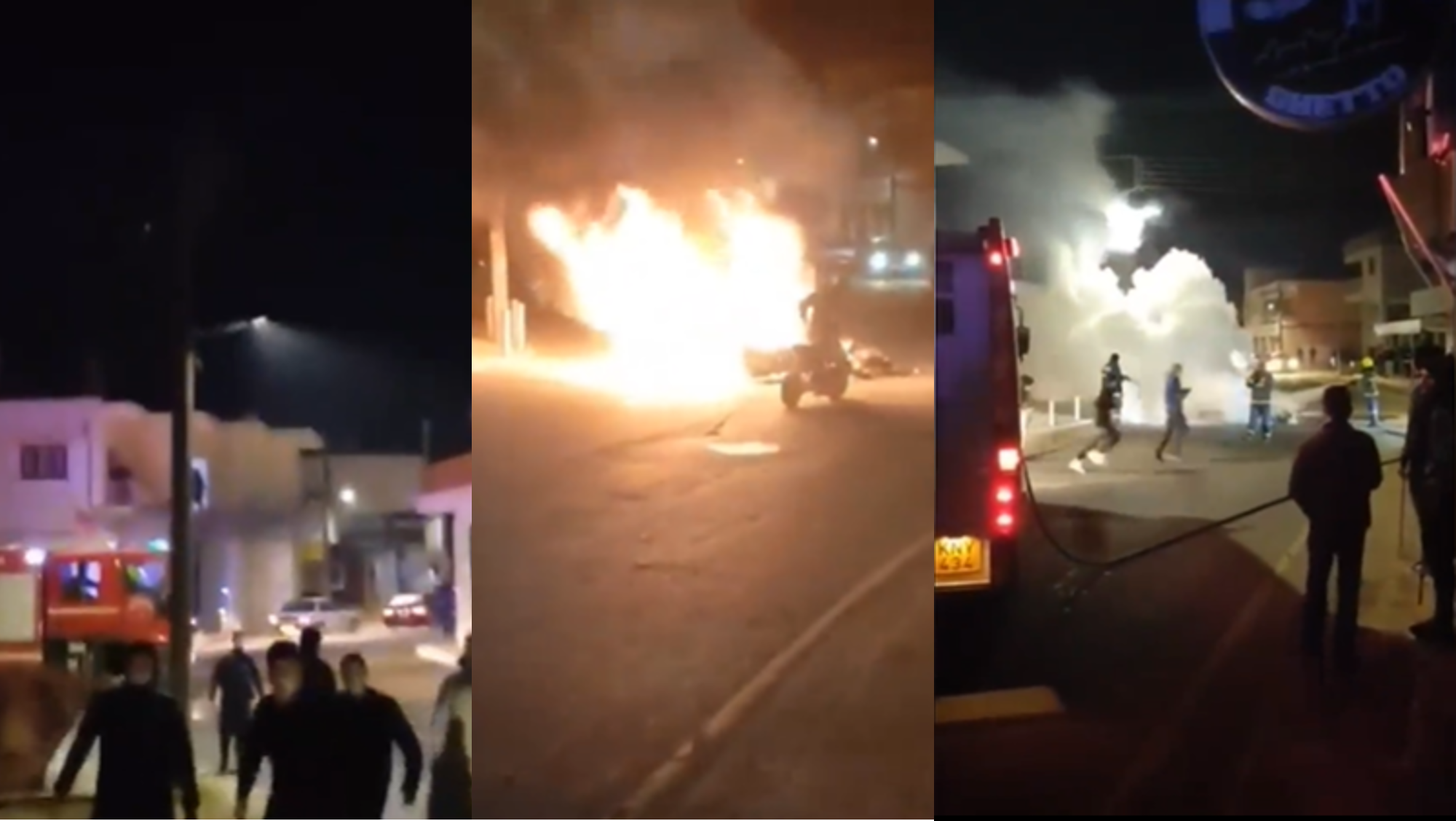 ΒΙΝΤΕΟ: Υποδέχθηκαν το νέο έτος με επεισόδια και τραυμάτισαν πυροσβέστη