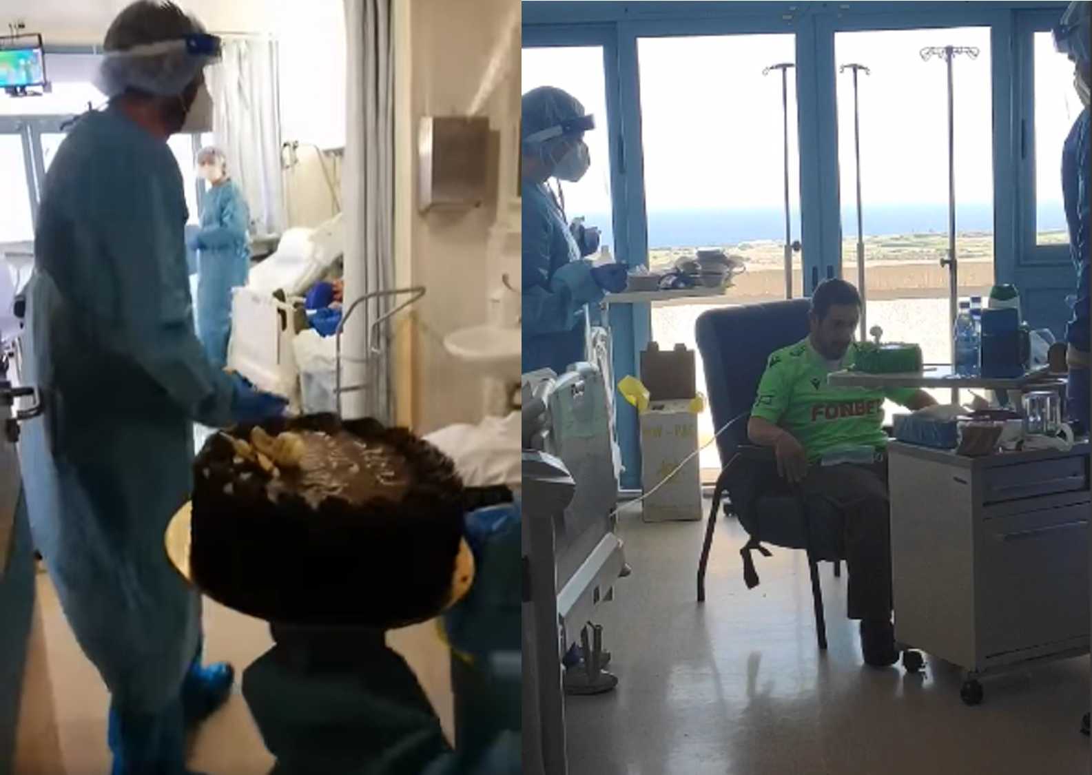 ΒΙΝΤΕΟ: Τούρτα-έκπληξη στον Γιώργο από νοσηλευτές του Νοσοκομείου Αναφοράς