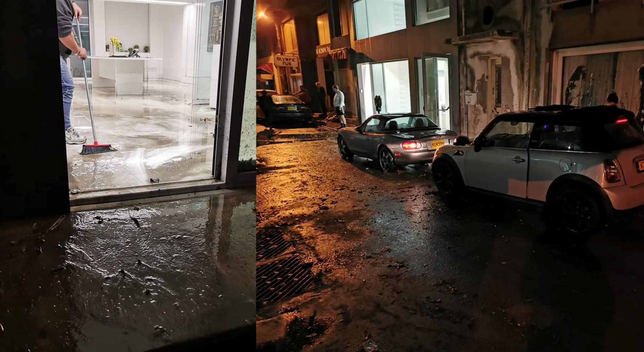 "Πνίγηκε" η Λεμεσός: Εγκλωβισμένοι οδηγοί και πλημμυρισμένα υποστατικά (ΒΙΝΤΕΟ)