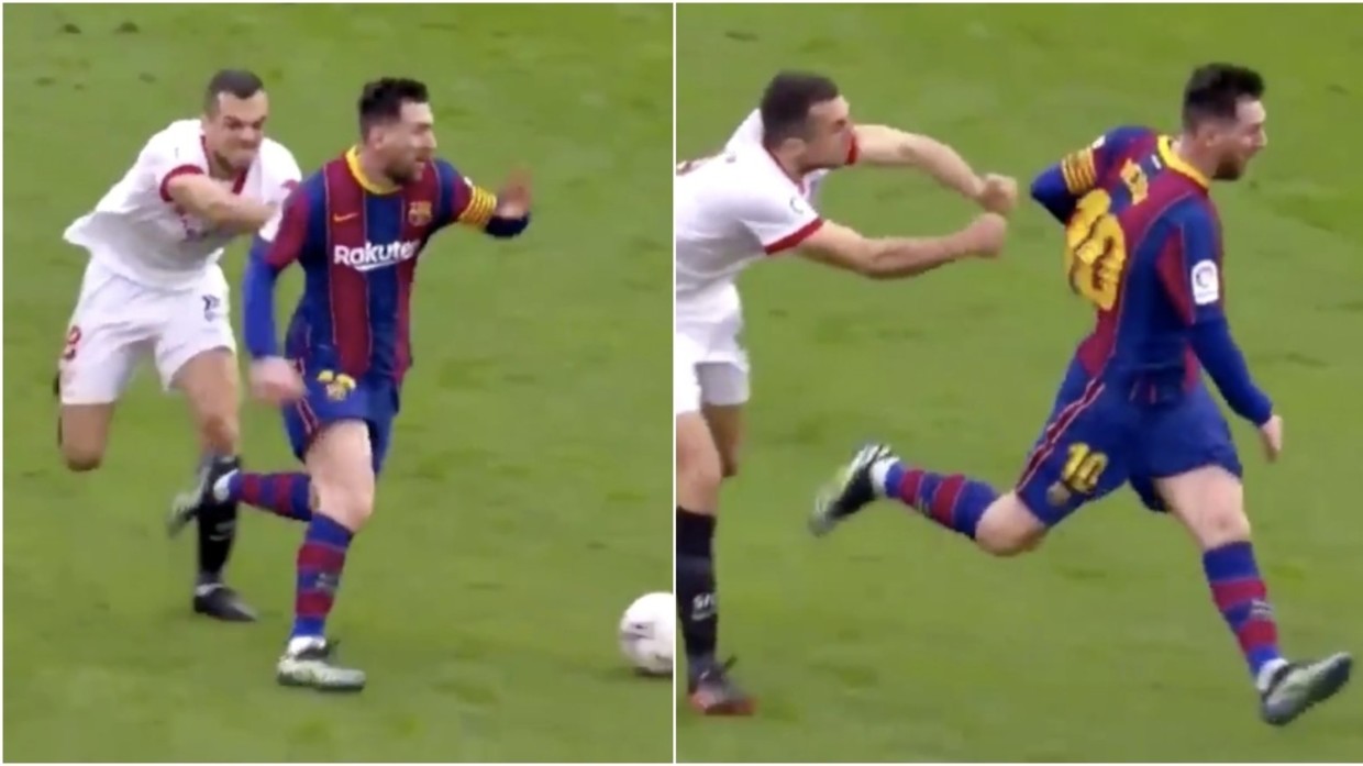 Ο Χορδάν δεν μπορούσε να σταματήσει τον Μέσι και τον τραβούσε από τη φανέλα