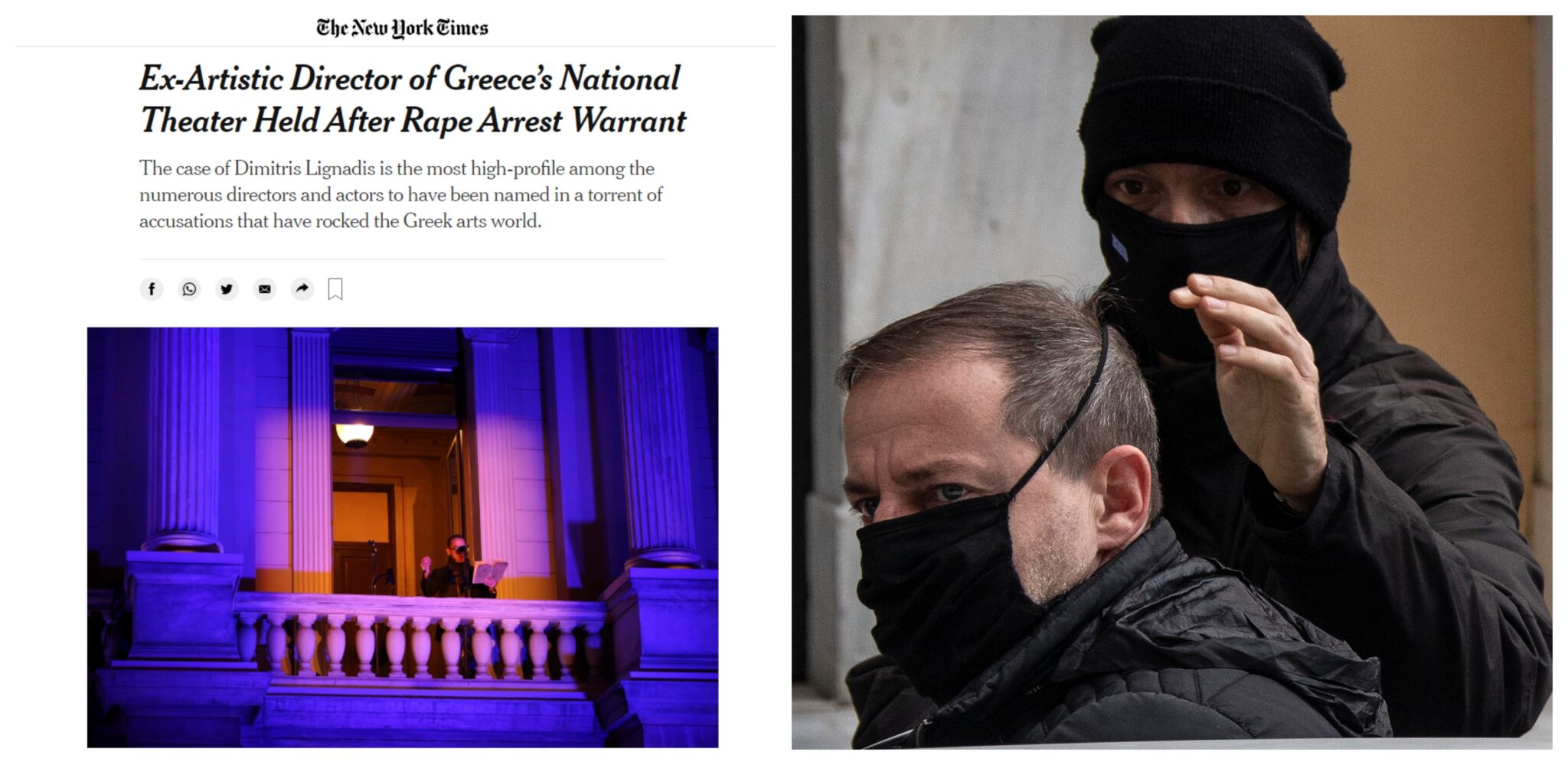 Σε New York Times και BBC "πρωτοσέλιδο" η υπόθεση Λιγνάδη