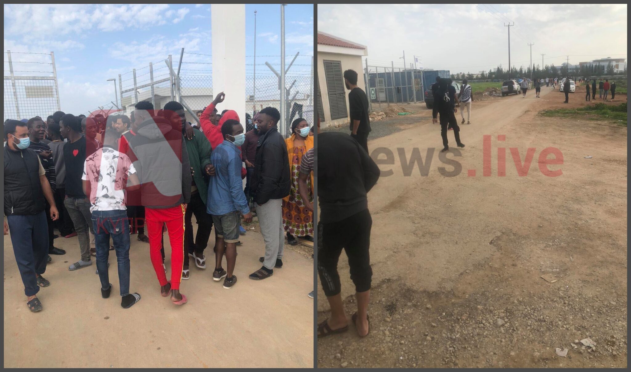 ΦΩΤΟ: Έσπασαν σιδερένια πόρτα και ζητούν να βγουν από το Κέντρο "Πουρνάρα"