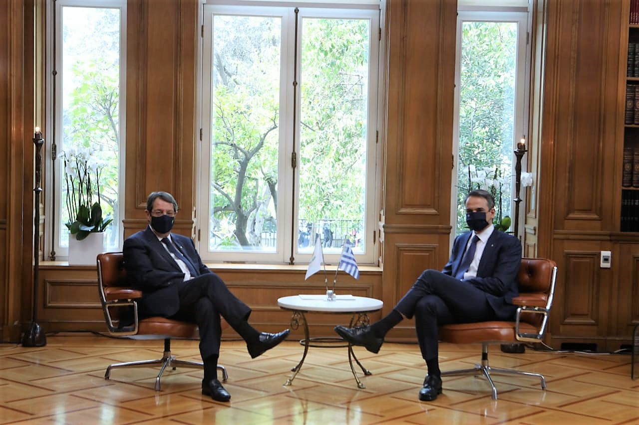 Συνάντηση Αναστασιάδη-Μητσοτάκη: Ενότητα για τις σημαντικές εθνικές προκλήσεις