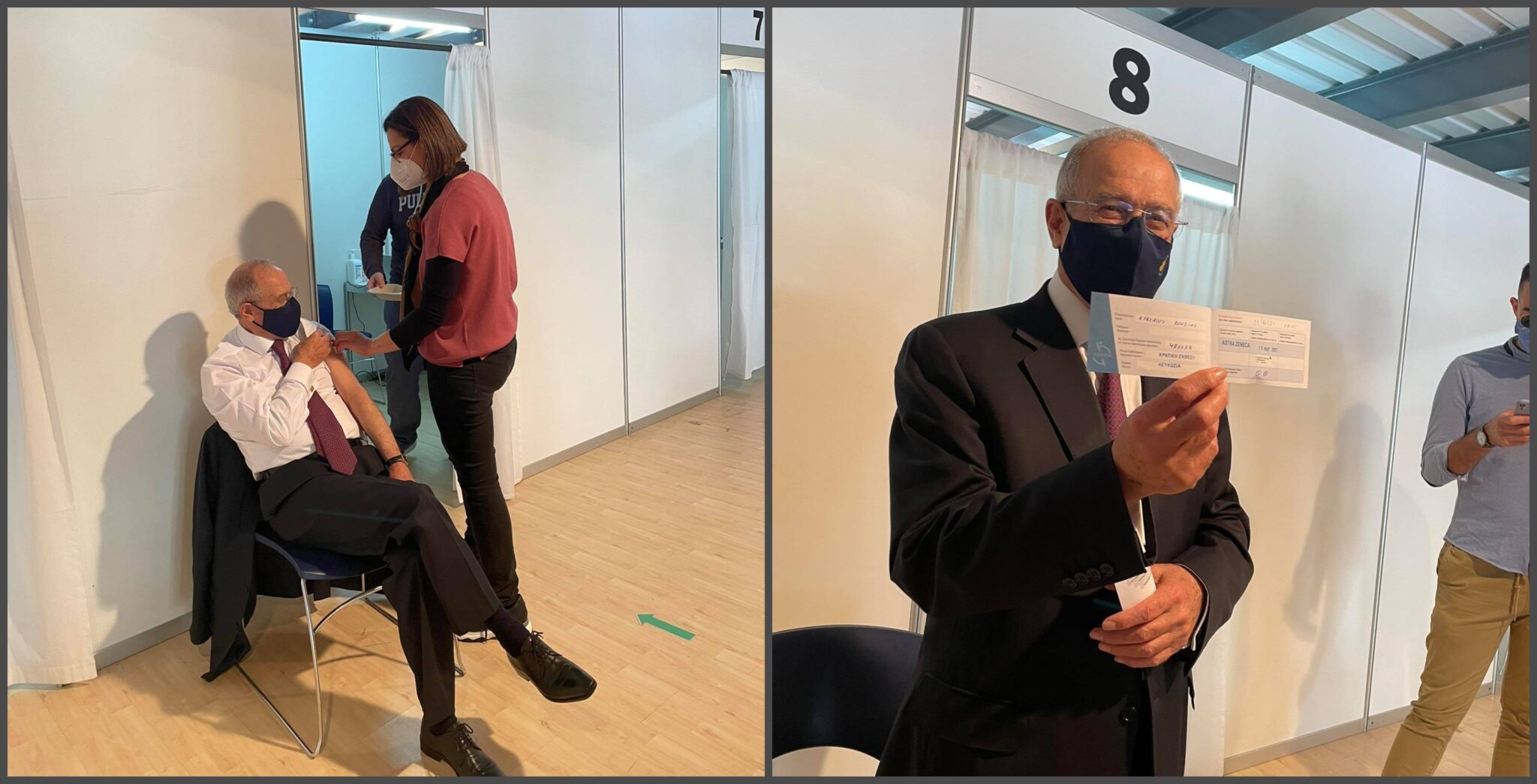 Kούσιος, ο πρώτος κυβερνητικός αξιωματούχος που έλαβε το AstraZeneca (ΦΩΤΟ)