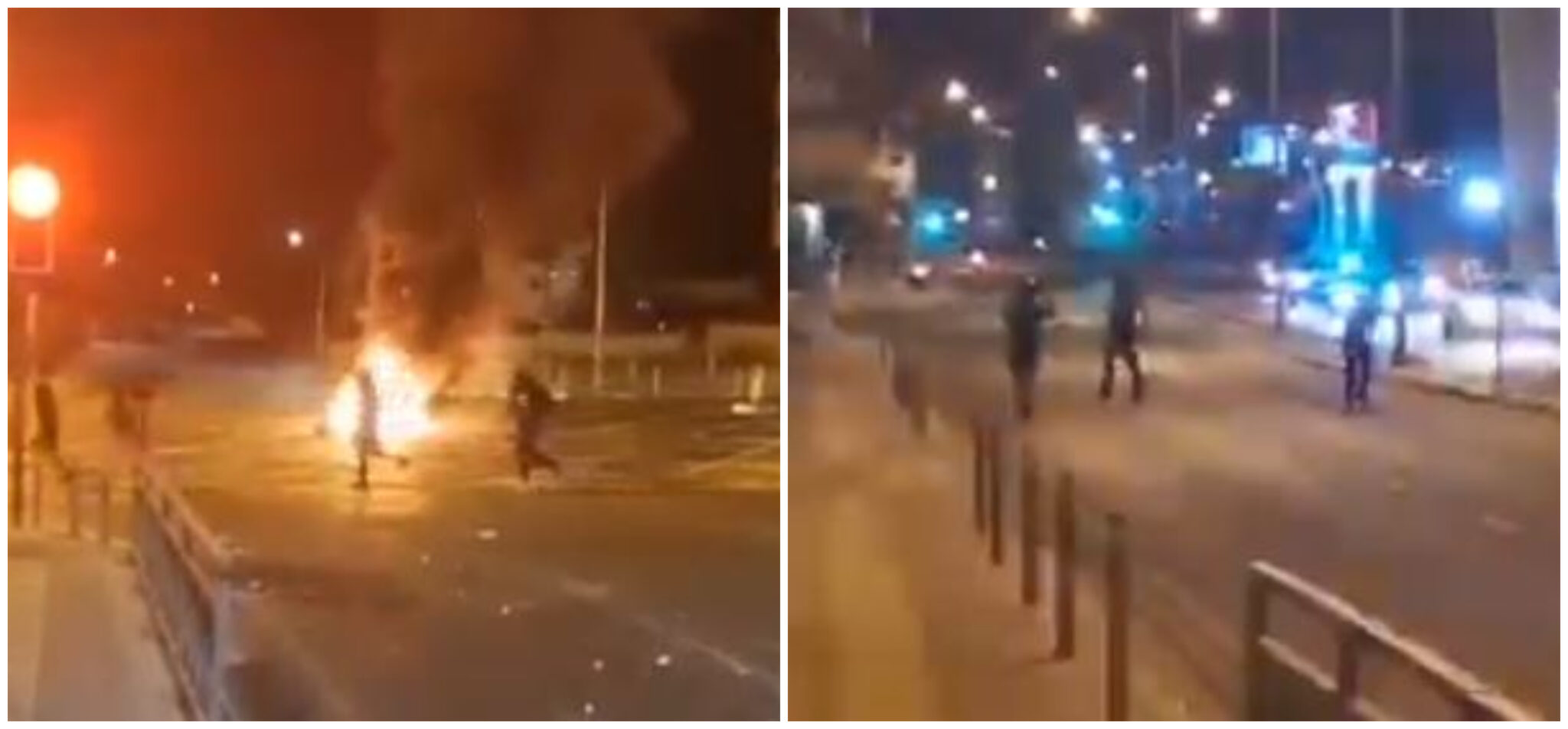 ΒΙΝΤΕΟ: Η στιγμή που νεαροί στη Λεμεσό πετροβολούν πυροσβέστες