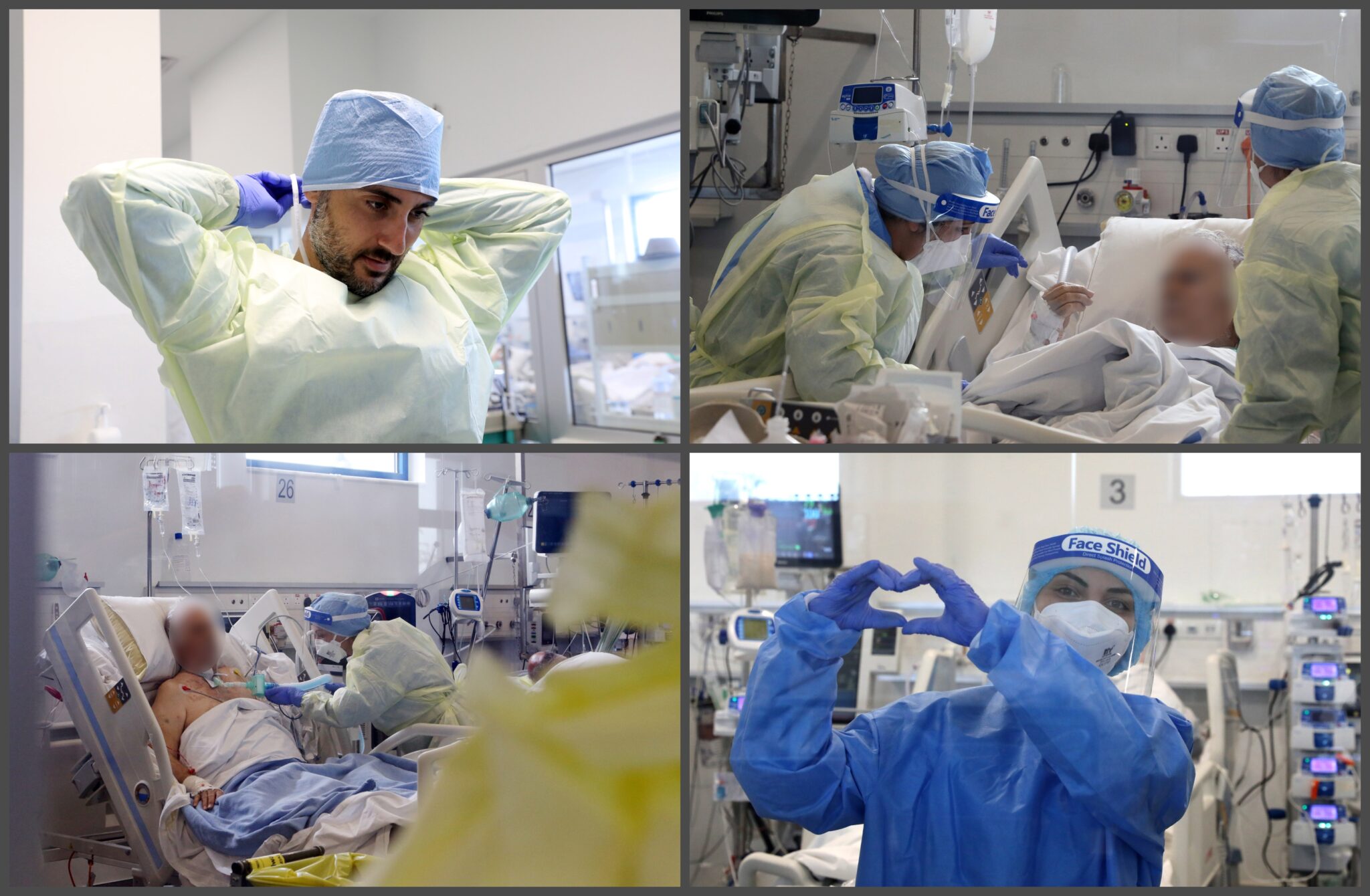 20+1 συγκλονιστικές εικόνες από το γυάλινο Θάλαμο COVID-19 του ΓΝ Λευκωσίας