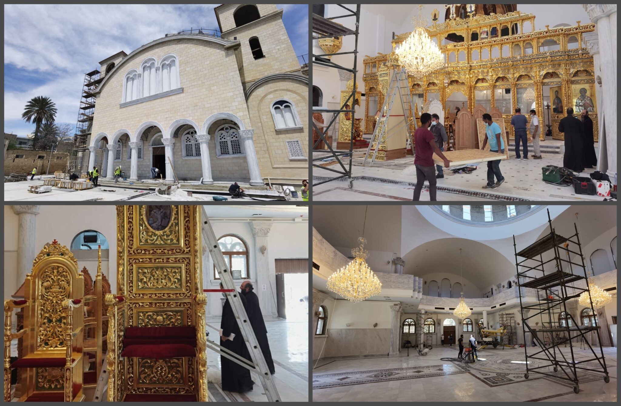 ΒΙΝΤΕΟ: Εργάτες πάνε κι έρχονται… για τα Θυρανοίξια του νέου Καθεδρικού Ναού