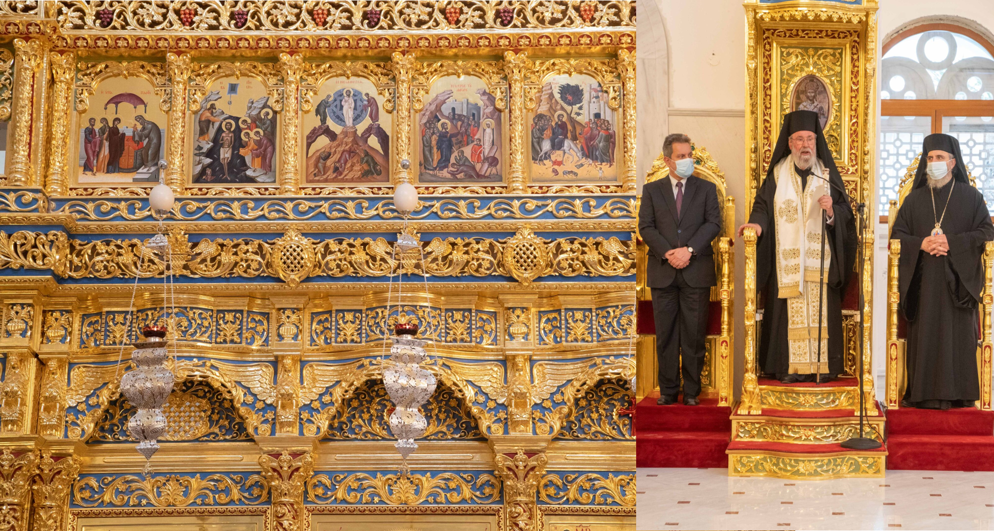 ΦΩΤΟ: Το επιχρυσωμένο τέμπλο, ο μεγάλος τρούλος και οι πολυέλαιοι από Τσεχία