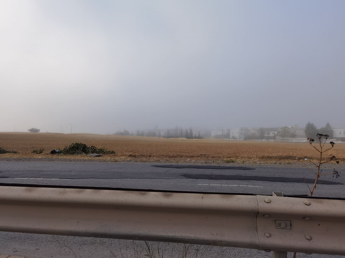 ΦΩΤΟ: Χαμηλή ορατότητα τα ξημερώματα στους δρόμους της Λευκωσίας