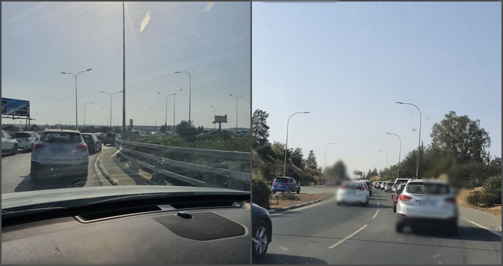 Κυκλοφοριακό "χάος" στον κυκλικό Κόμβο Ριζοελιάς λόγω τροχαίου (ΦΩΤΟ)