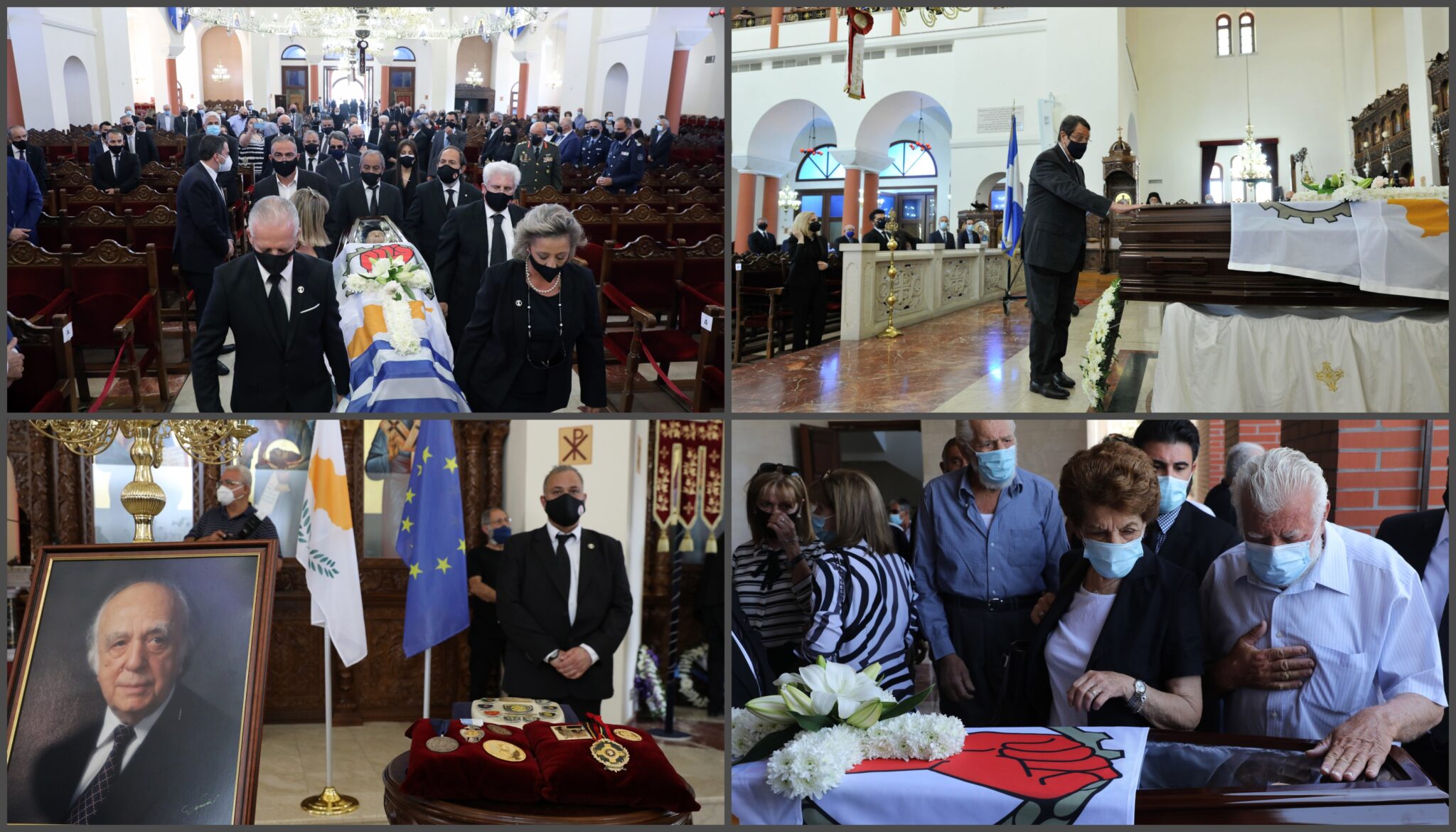 Βαρύ το κλίμα και μεγάλη η συγκίνηση στο τελευταίο αντίο στον Βάσο Λυσσαρίδη