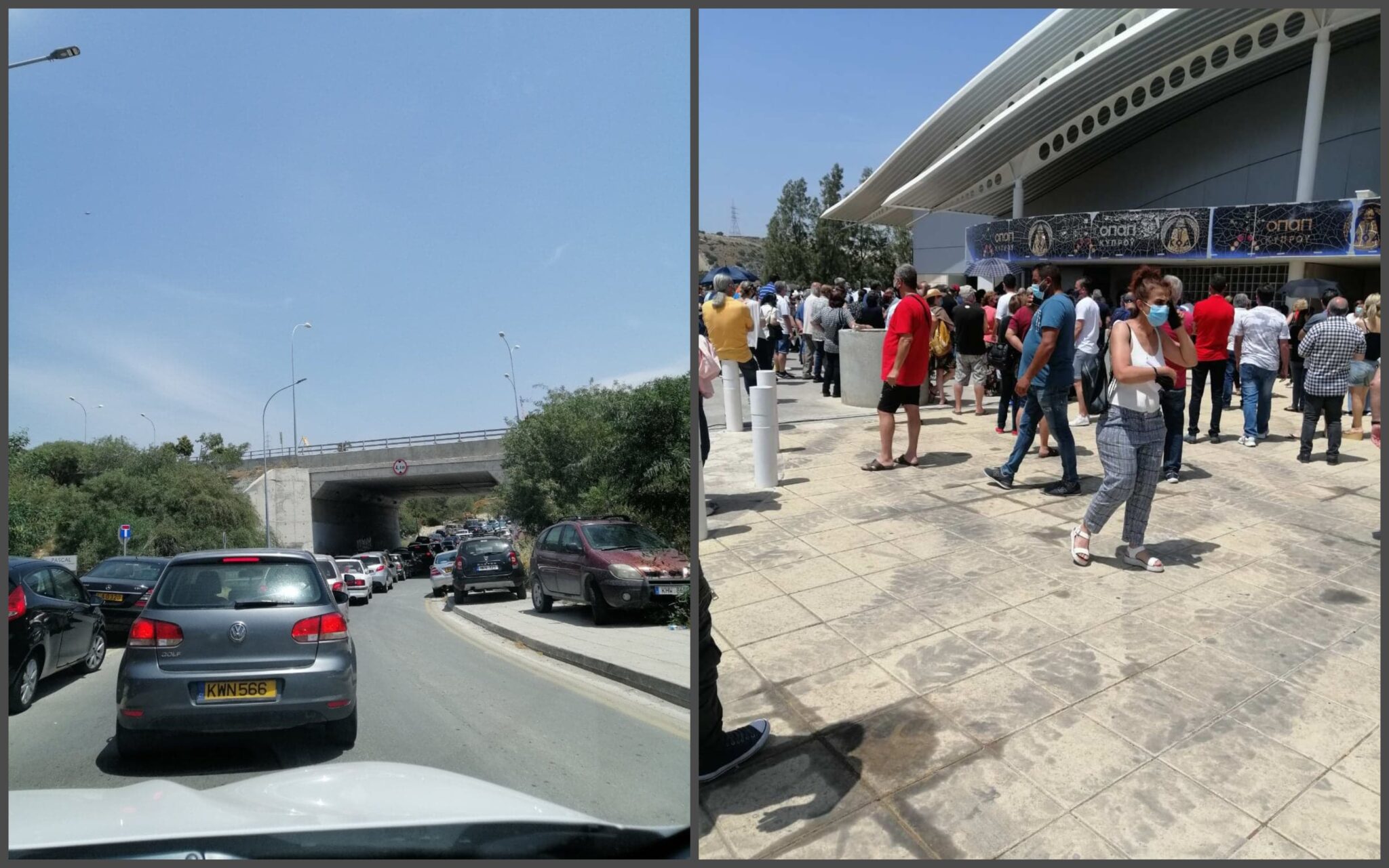 Κυκλοφοριακό κομφούζιο και χάος στο Κέντρο Εμβολιασμών της Λεμεσού (ΒΙΝΤΕΟ&ΦΩΤΟ)