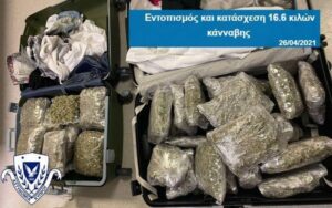 Εννέα και επτά χρόνια στη φυλακή δύο γυναίκες για εισαγωγή 16 κιλών κάνναβης