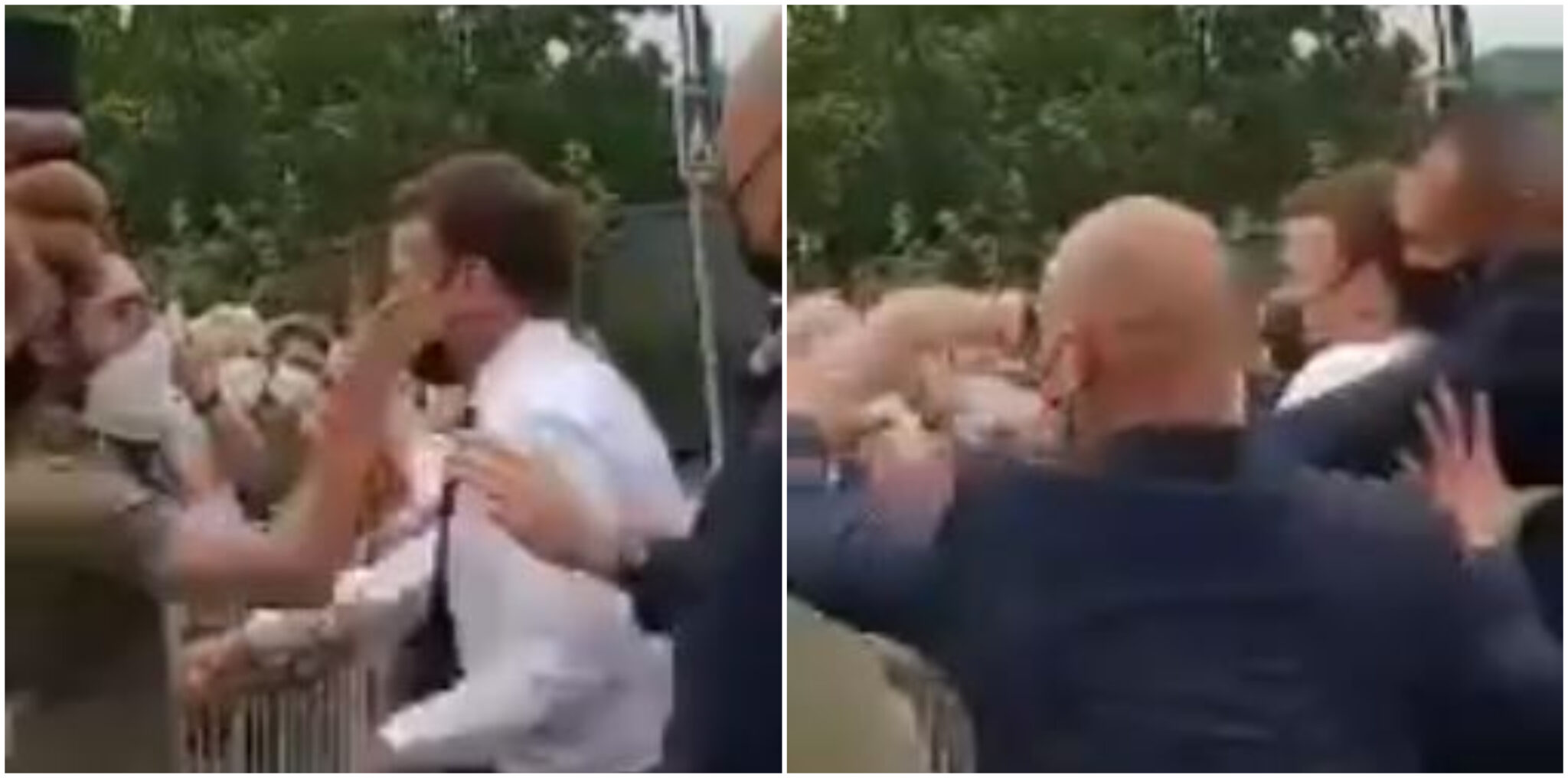 BINTEO: Πολίτης χαστούκισε τον Μακρόν