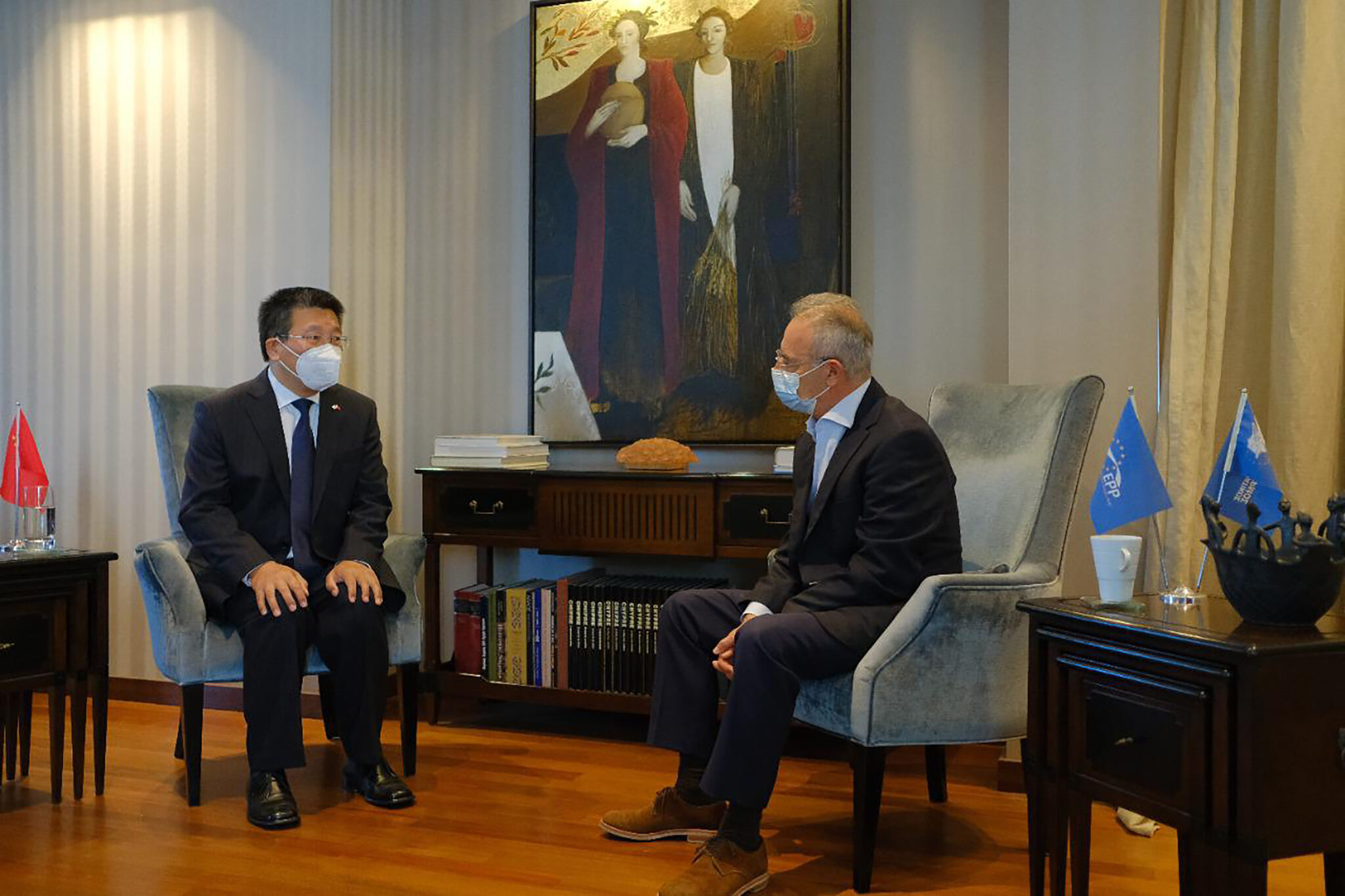 Συνάντηση Αβέρωφ με τον Πρέσβη της Κίνας στην Κύπρο