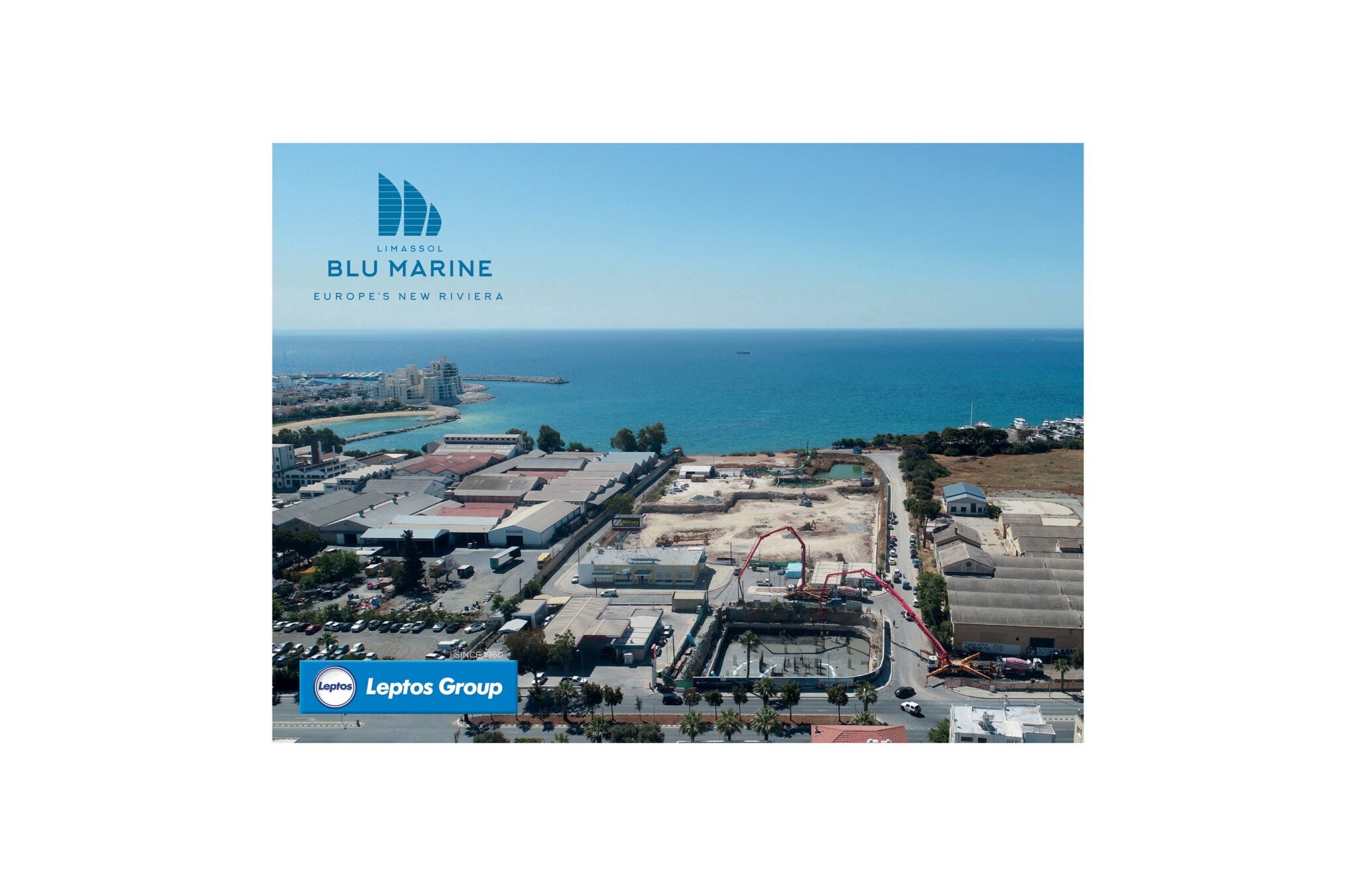 Η κατασκευή βρίσκεται σε πλήρη εξέλιξη στο Limassol Blu Marine μέρα και νύχτα!