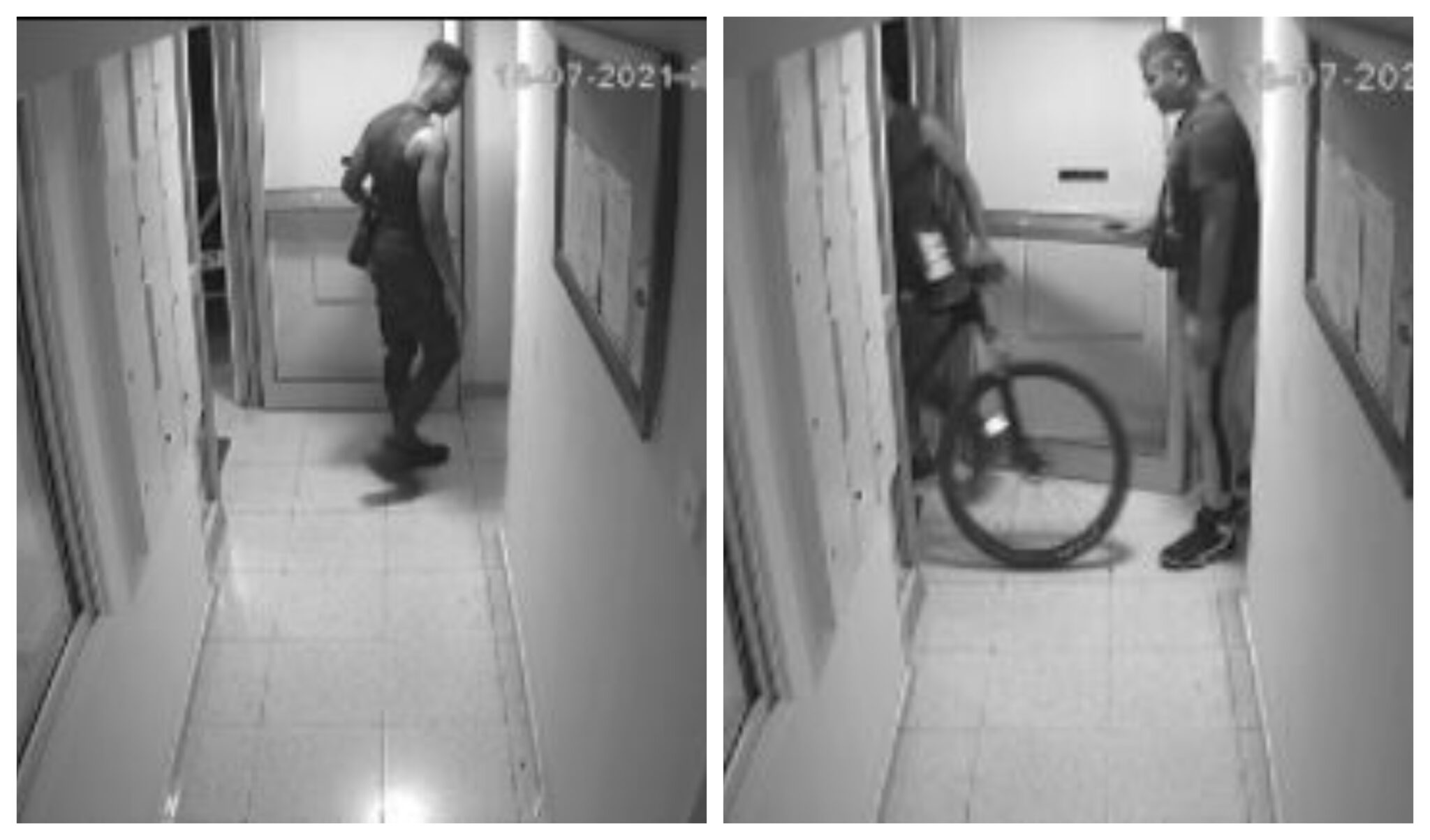 ΦΩΤΟ: Τους "έκαψε" το CCTV για την κλοπή ποδηλάτου από πολυκατοικία
