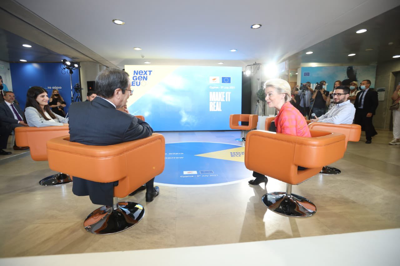 Συνεχίζονται οι επαφές της Προέδρου της Κομισιόν στην Κύπρο (ΒΙΝΤΕΟ)