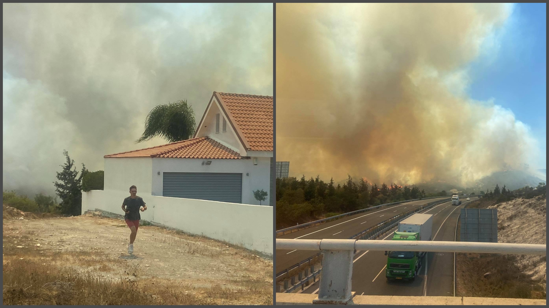 ΒΙΝΤΕΟ&ΦΩΤΟ: Έξω από σπίτια και το camping οι φλόγες που καίνε στο Πεντάκωμο