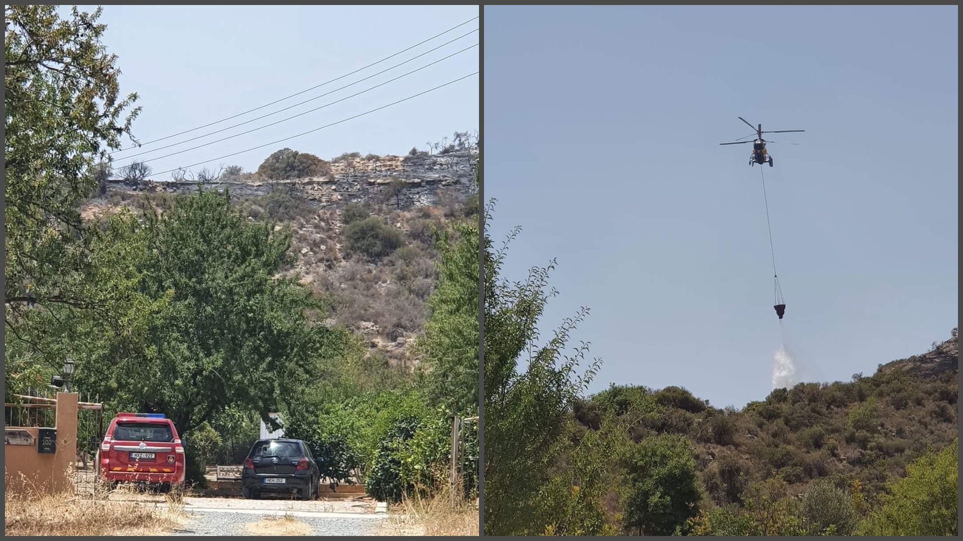 Στις φλόγες Αυδήμου και Φασούλα, σε συναγερμό Πυροσβεστική και Τμήμα Δασών (VID)