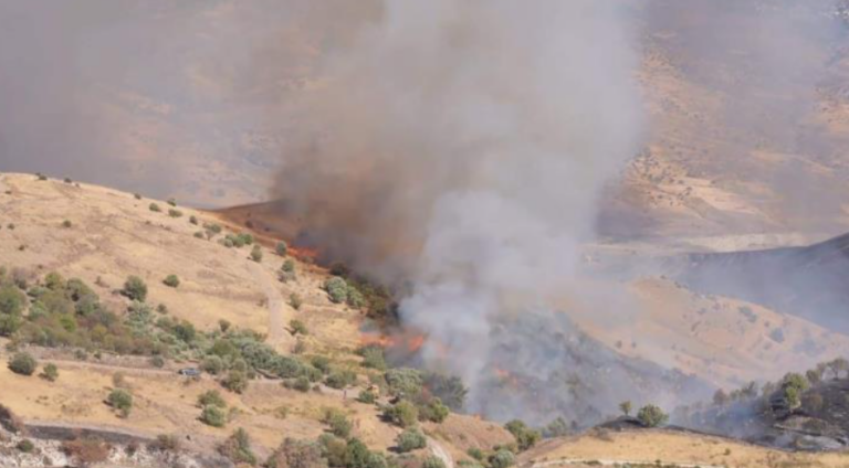 Πύρινη "κόλαση" στην Πάφο: Προστατεύθηκε το μοναστήρι της Παναγίας του Σίντη