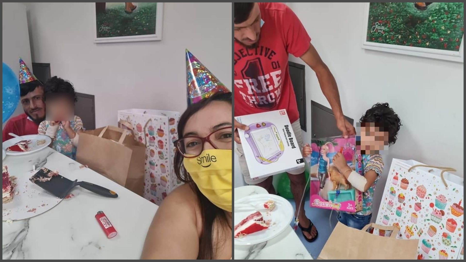 Η μικρή Ριτάχ γιόρτασε για πρώτη φορά τα γενέθλια της στο Μακάριο Νοσοκομείο