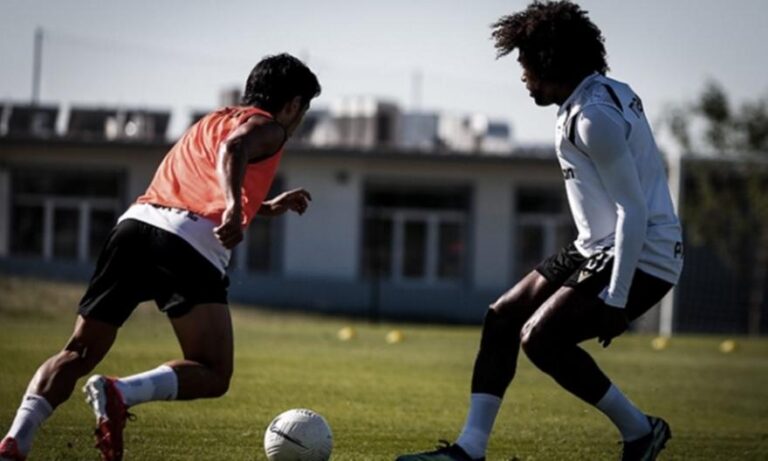 Μέρος της προπόνησης του ΠΑΟΚ ο Ολιβέιρα