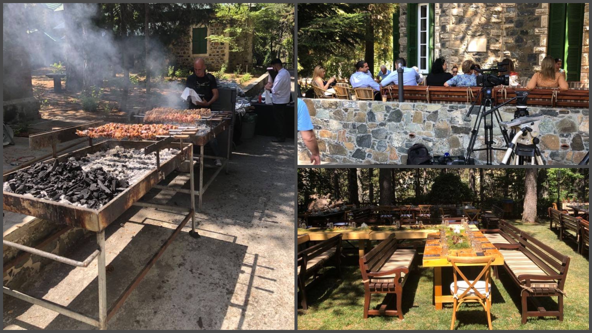 ΦΩΤΟ: Άναψαν οι φουκούδες στους κήπους της Προεδρικής εξοχικής κατοικίας